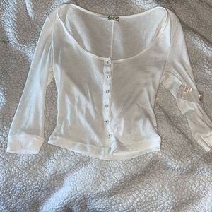 NEW Free People button up crop top